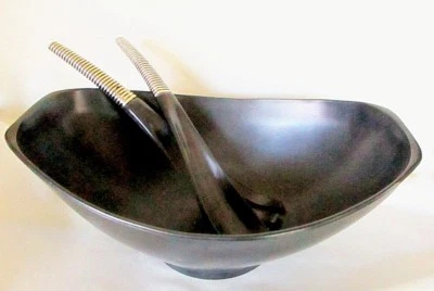 VINTAGE dared 1956 (C) STYSON ART PROD. CO. N.Y. MODERNIST SALAD SET - Image 1 of 4