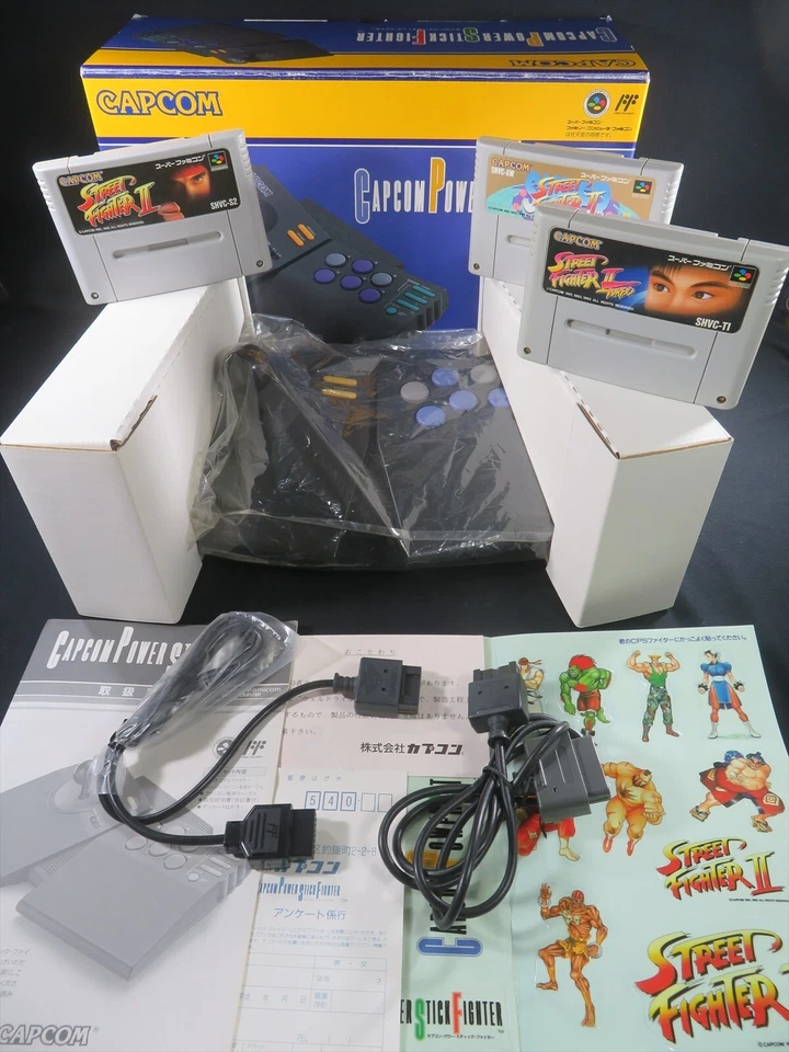 Super famicom Capcom power stick fighter Japan controller arcade joystick boxed - Image 1 of 4