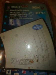 SCHWAIGER DVBT AKTIV 20db Verstärker Antenne NEU vershcweißt Blister Verpackung  - Bild 1 von 2