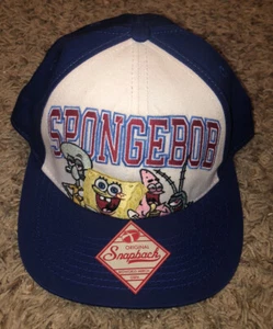 VTG RETRO SNAPBACK ORIGINAL Trucker Hat Cap SPONGE BOB Embroidered One Size NEW - Picture 1 of 8
