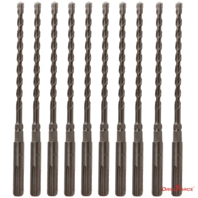 10PCS/Set SDS 5/32" X7" Rotary Hammer Concrete Masonry Hex Drill Bit Carbide Tip
