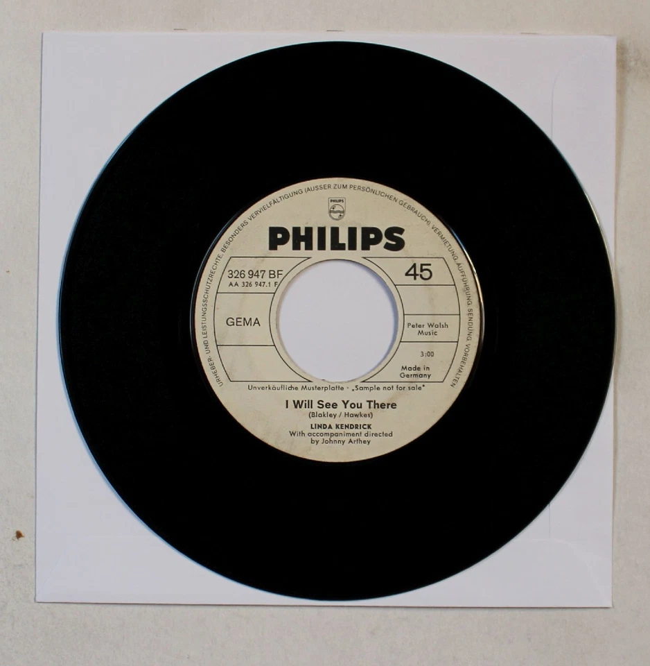 Linda Kendrick I Will See You There GER 7inch Vinyl Single 1969 Rare WL Promo! - Bild 1 von 1