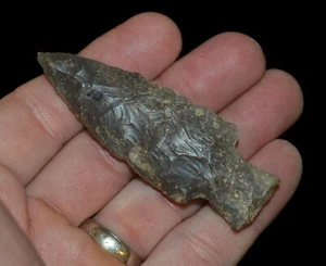 RELIQUIA COLECCIONABLE ARTEFACTO PUNTA DE FLECHA INDIO AUTÉNTICO BAKER'S CREEK KENTUCKY* - Imagen 1 de 4