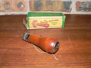 Vintage The Speedy Stitcher Nähahle von Stewart Mfg. Co. mit Box & Anleitung - Bild 1 von 4