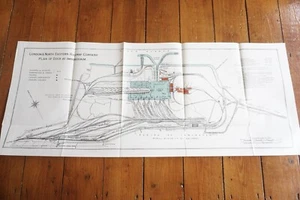 1927 LNER Immingham Docks Railway Plan Map - Picture 1 of 4