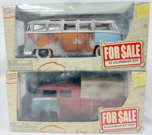 Lot of 2 Rare Jada Toys For Sale Series Diecast Volkswagen 1:24 Scale Model Cars - Picture 1 of 21