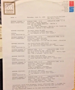RADIO SHOW:6/15/89 HOLLAND/DOZIER/HOLLAND EARLY YEARS! SUPREMES, 4 TOPS,MIRACLES - Picture 1 of 1