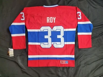 Camiseta deportiva de hockey nueva con etiquetas CCM Patrick Roy Montreal Canadiens NHL talla 52 Foto 1 de 4