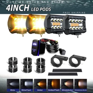 4"Inch LED Work Light Bar Driving Strobe LED Pods Off-Road Fog For Tractor 4WD - Bild 1 von 9