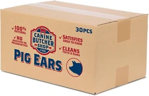 Pig Ears for Dogs, Always USA Made (30-Pack), All Natural, Sourced in USA Pig Ea - Picture 1 of 4