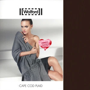 Wolford Cape Cod Plaid • 70 x 170 cm • mocca ... 100% Kaschmir, großzügige Stola - Bild 1 von 11