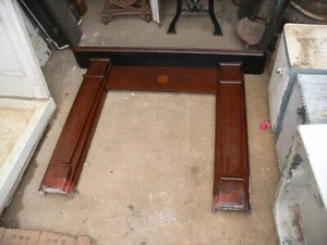 Reclaimed Edwardian / Victorian slate fireplace surround with original paint.   - Picture 1 of 5