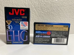2 nuovi nastri VHS compatti JVC VHS-C - modello TC-30 EHG 30SP/90EP minuti - Foto 1 di 1