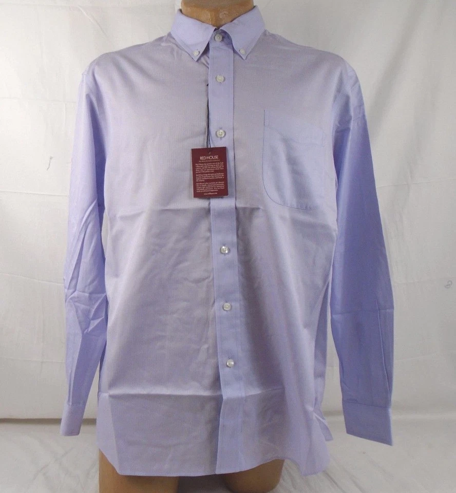 Red House Non-Iron Dobby Buttondown Shirt  X-Large Lavender RH60 642C - Image 1 of 1
