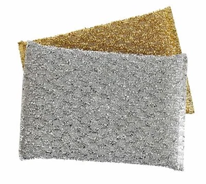 Superio Scrubber Spugne Metallizzate Cucina Oro e Argento (Confezione da 2) - Foto 1 di 1