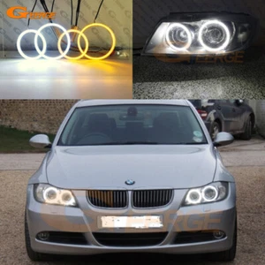 For BMW E90 E91 Sedan Wagon Pre LCI Ultra Bright LED Angel Eyes Halo Rings Kit - Picture 1 of 25