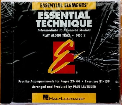 Hal Leonard Essential Technique Intermediate-Advance Play Along Trax Disc 1 & 2  - Image 1 of 2