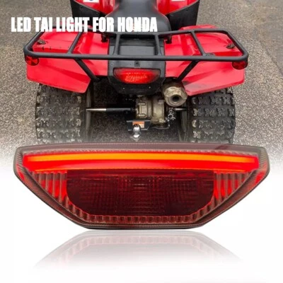 Luz trasera de freno LED de humo para Honda TRX 250X 300X 400 420 500 520 700 Foto 1 de 4