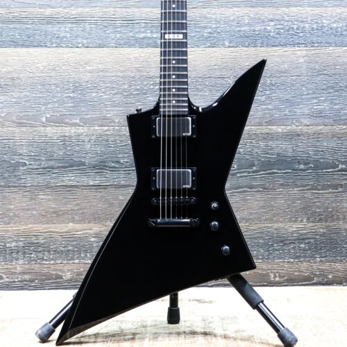 ESP E-II EX NT Black EMG Pickups Set-Thru Electric Guitar w/Case #ES8951233