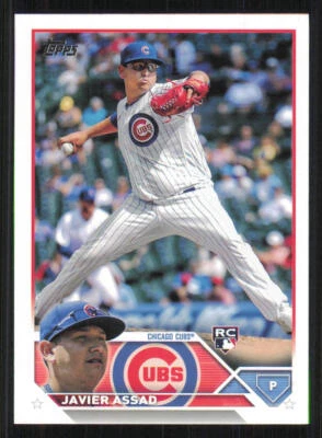 2023 Topps #444 Javier Assad RC - Image 1 of 2
