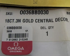 Pulsera Omega tubo oro / decoración 036BB0030 como nueva - Imagen 1 de 2