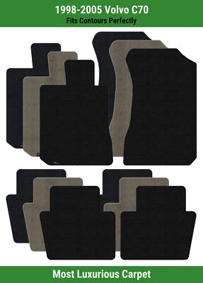Lloyd Luxe Front & Rear Row Carpet Mats for 1998-2005 Volvo C70  - Image 1 of 4