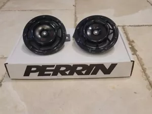 Hella Supertone Horns with Perrin Mounting Bracket. 2022 2023 WRX (Gloss Black) - Bild 1 von 5