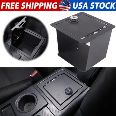 Center Console Safe Storage Box W/Lock Trim For Toyota FJ Cruiser 2007-14 US - Image 1 of 4