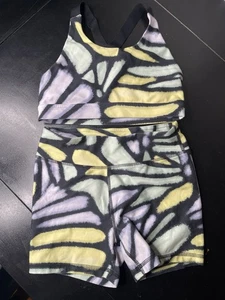 DSG Girls' 3" Momentum Shortie and sport top Activewear set size Large 14 - Picture 1 of 8