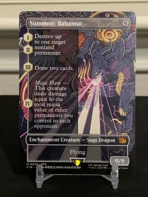 MTG Summon Bahamut Borderless Final Fantasy Regular - Image 1 of 4