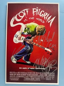SCOTT PILGRIM vs THE WORLD FILMPLAKAT 11x17 SIGNIERT VON 3 AUTHENTIFIZIERTEN wCOA - Bild 1 von 3