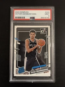 Victor Wembanyama 2023-24 Panini Donruss Rated Rookie RC #220 Spurs PSA 9 - Afbeelding 1 van 2