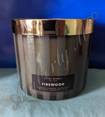 Henri Bendel Firewood 3 Wick Candle - Image 1 of 2