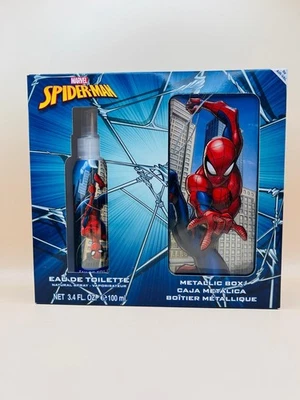 Marvel Spiderman Kindergeschenk mit 100ml EDT und Metallic Box *NEU* - Bild 1 von 3