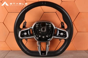 BMW 7' G70 M760eX VOLANTE ORIGINAL M-SPORT CALEFACTABLE LEVAS DE CAMBIO ASISTENTE - Imagen 1 de 13