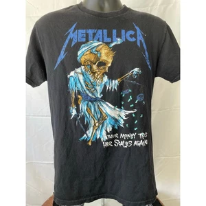 Metallica Justice Skull Tee Medium | Double Sided Metal Band Shirt Black - Picture 1 of 8
