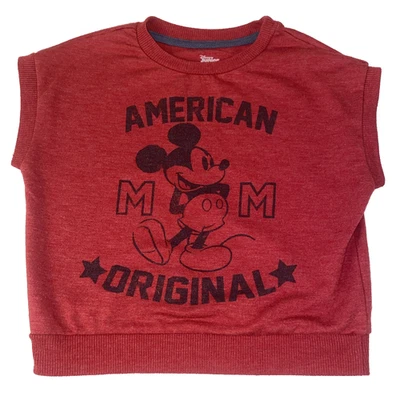 Футболка Disney Junior Mickey Mouse Muscle для мальчиков 2T красная графическая без рукавов - Изображение 1 из 4