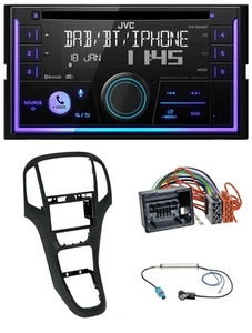 JVC MP3 USB 2DIN DAB Bluetooth CD Autoradio für Opel Astra J ab 12/09 Perlschwar - Bild 1 von 9