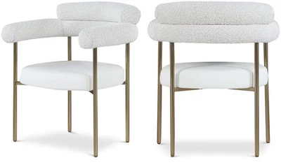 Meridian 870Cream-C Blake Collection Modern | Contemporary Vegan Leather/Boucle - Image 1 of 4