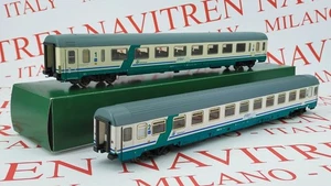 ROCO 45638-45713 - H0 1/87 - CARROZZE GC SALONE/EUROFIMA XMPR IC PLUS FS - EP.Vb - Foto 1 di 1