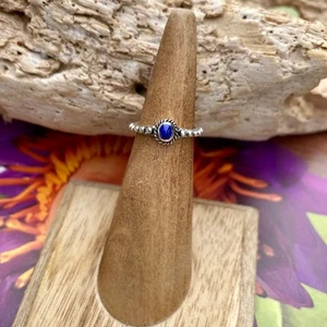 Lapis Bali Style Sterling Silver Toe Ring - Picture 1 of 4