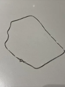 Vintage -Sterling Silver Necklace Chain Fine - Picture 1 of 1