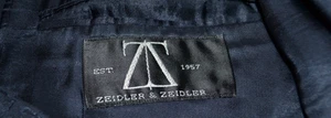 Zeidler und Zeidler Marine Nadelstreifen Herren Anzug Jacke Sport Mantel Double 42R - Bild 1 von 8