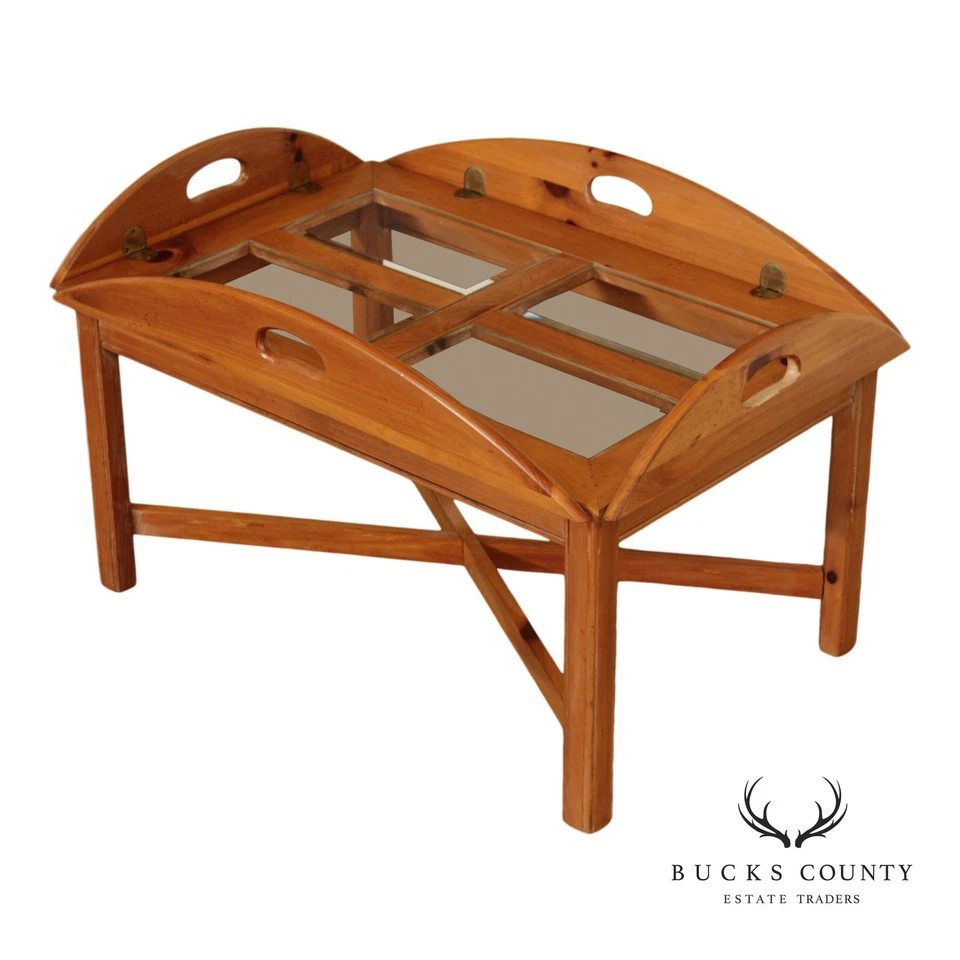 Кофейный столик со стеклянной поверхностью Thomasville Pine Butler's Tray - Изображение 1 из 4