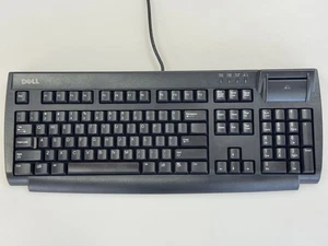 Dell - SK-3106 SMARTCARD - OEM USB smartcard Keyboard Schwarz QWERTY US Englisch - Foto 1 di 9