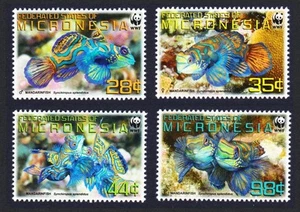 Micronesia WWF Mandarinfish 4v 2009 MNH MI#2052-2055 Sc#848a-d - Picture 1 of 1