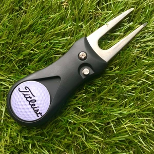 Black Golf Divot Repair Tool / Ball Marker Pitch mark Repair Tool Free U.K.P&P - Picture 1 of 1