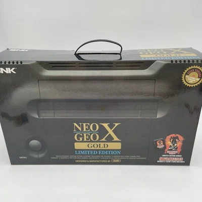 SNK NEO GEO X GOLD Limited Edition Console Complete Box From Japan - Image 1 of 4