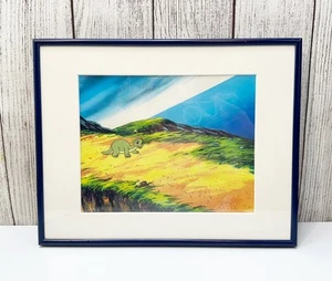 Dink the Dinosaur Vintage 1989 Produzione Originale Cel & Sfondo Incorniciato COA - Foto 1 di 5