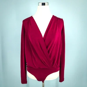 Body Top Free People Talla XS Intimately Turnt Sobreplice Cuello Envolvente Manga Larga - Imagen 1 de 7